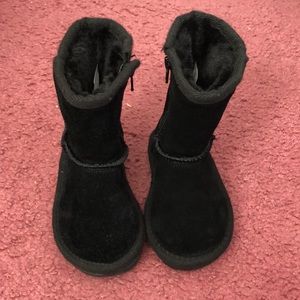 Zodiac black toddler boots size 5